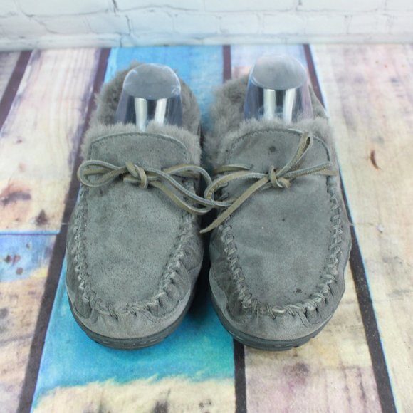 LL BEAN Shearling Lined Mocs Slippers Size 10 M - Picture 5 of 9